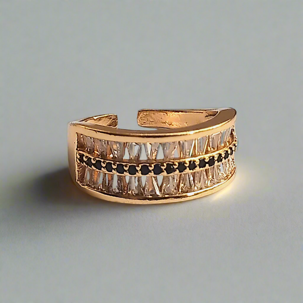 Black Crystal Ring