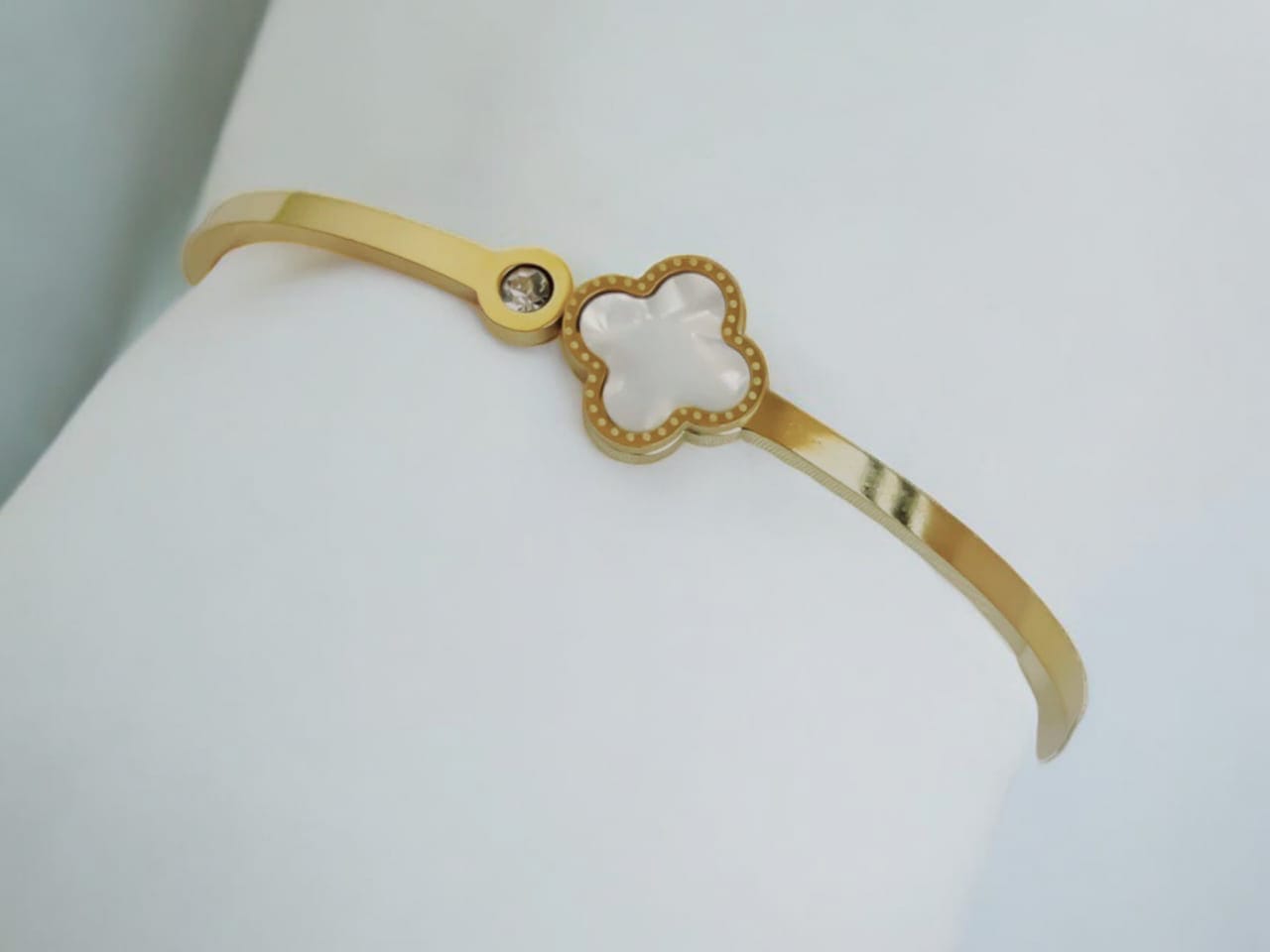 White Clover Bangle