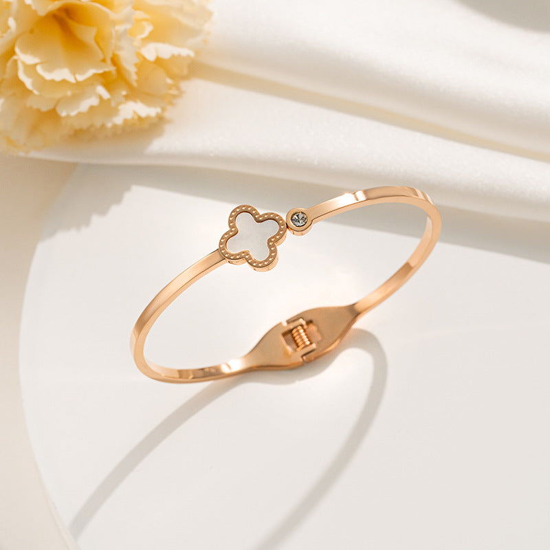 White Clover Bangle