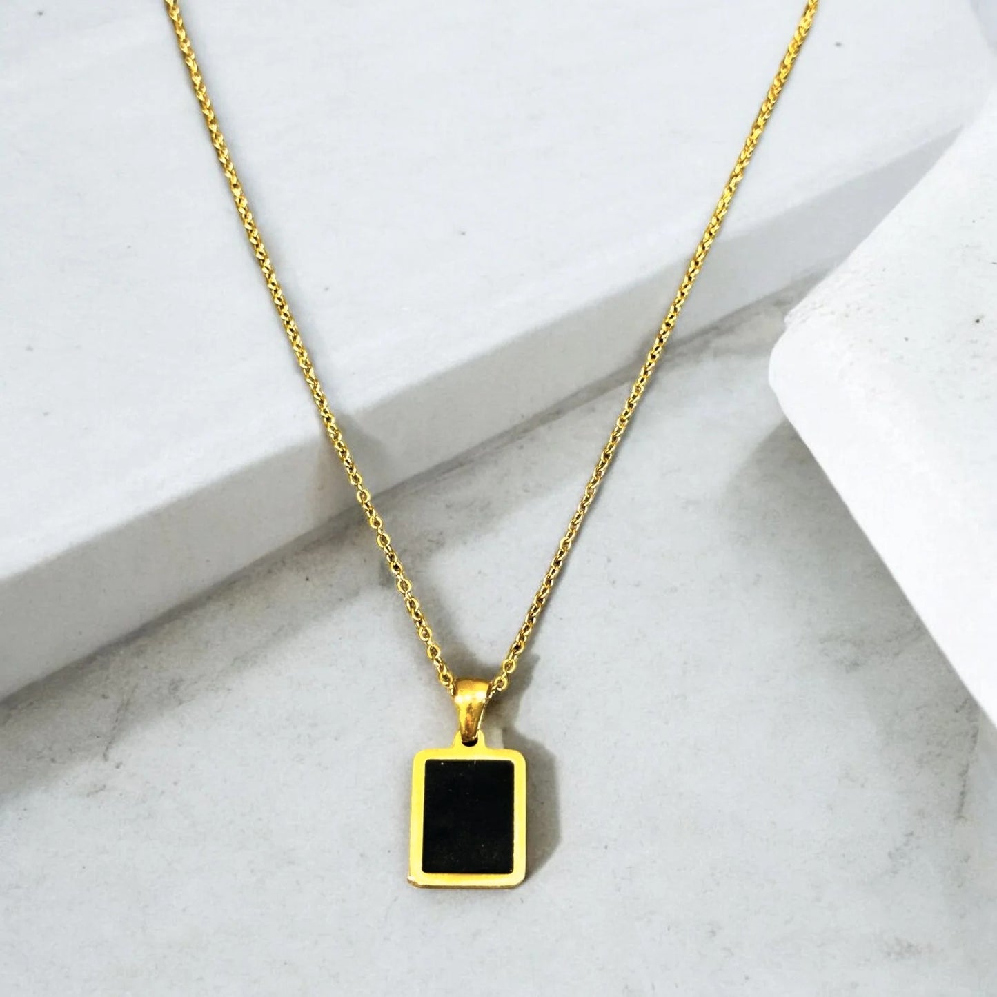 Square Pendant Necklace