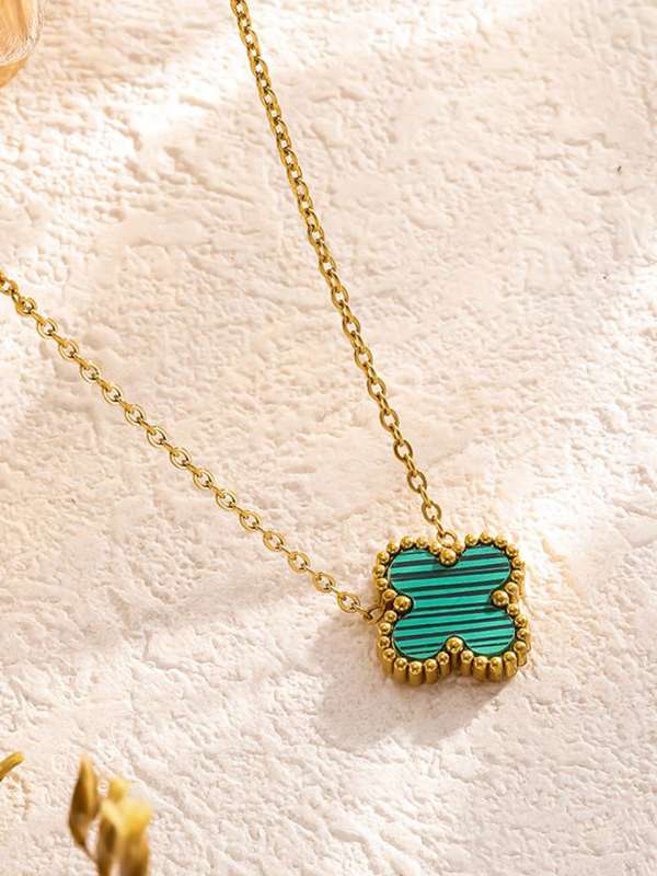 Emerald Clover Necklace