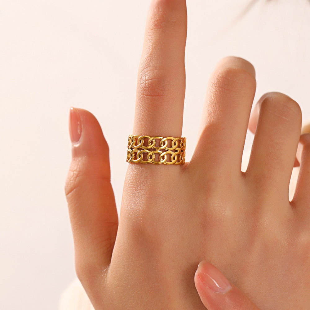 Golden Weave Ring
