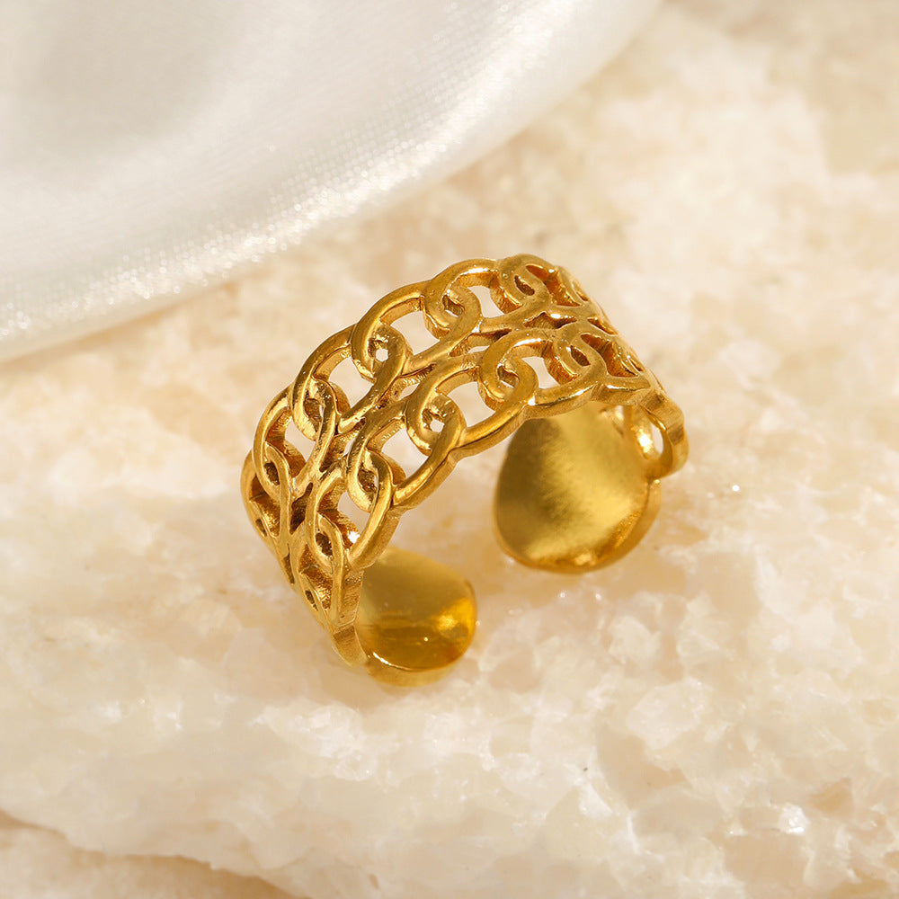 Golden Weave Ring
