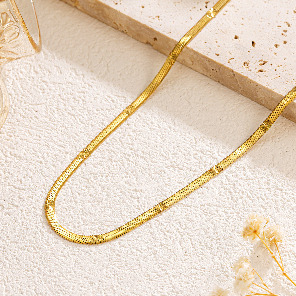 Star Burst Snake Chain