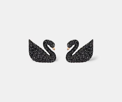 Elegant Swan Earrings - Golden