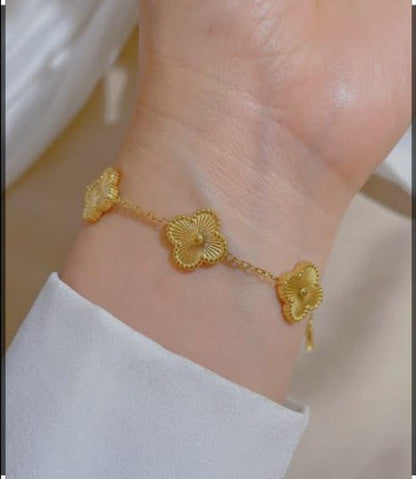 Gilded Petal Bracelet