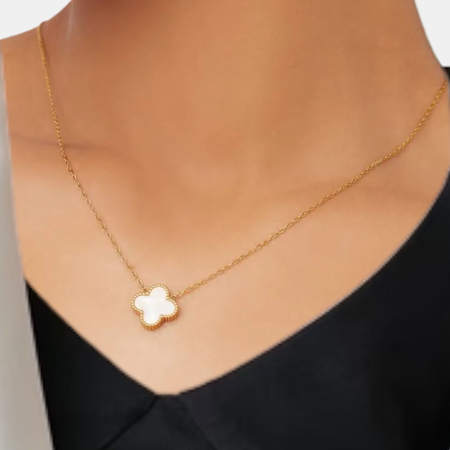 White Clover Necklace