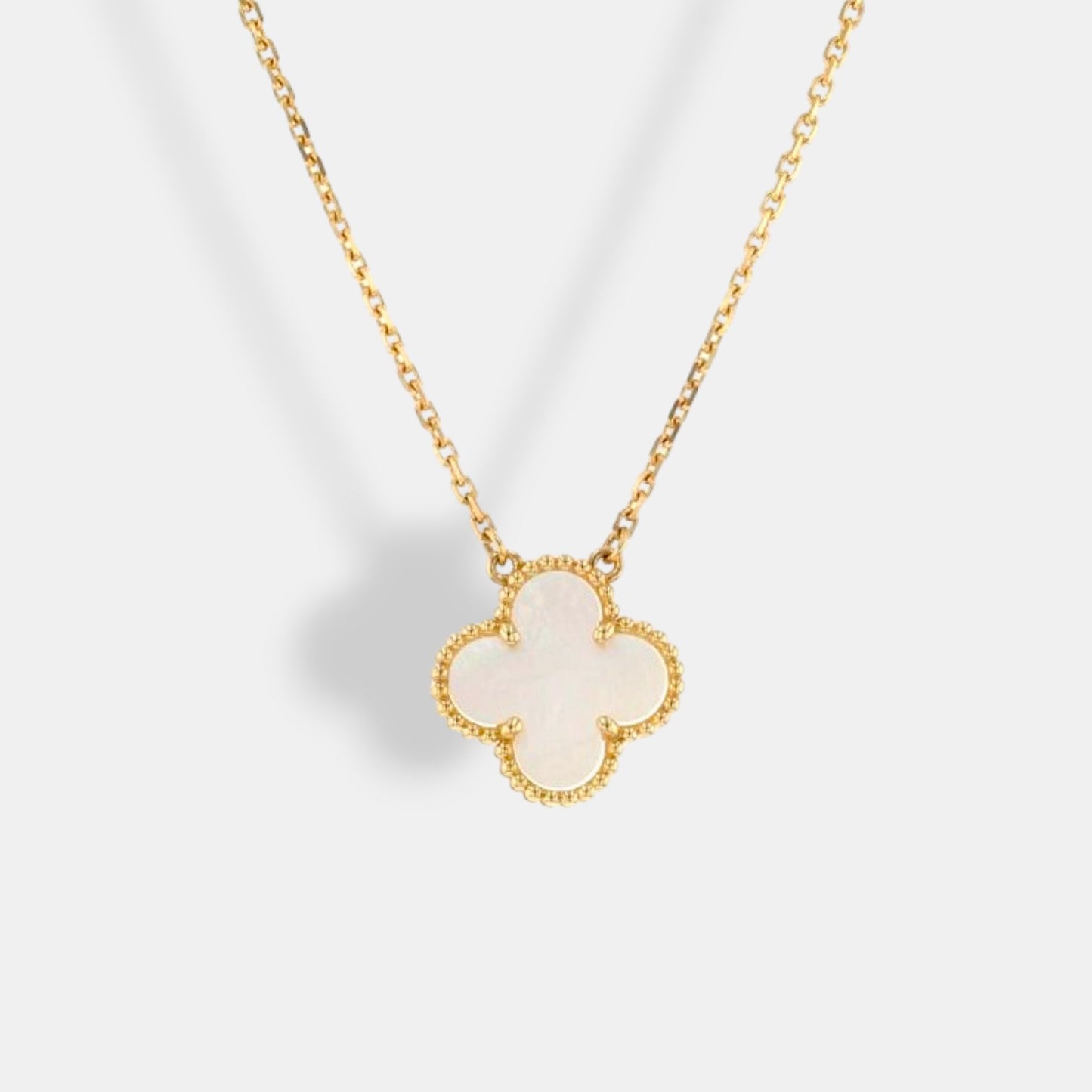 White Clover Necklace