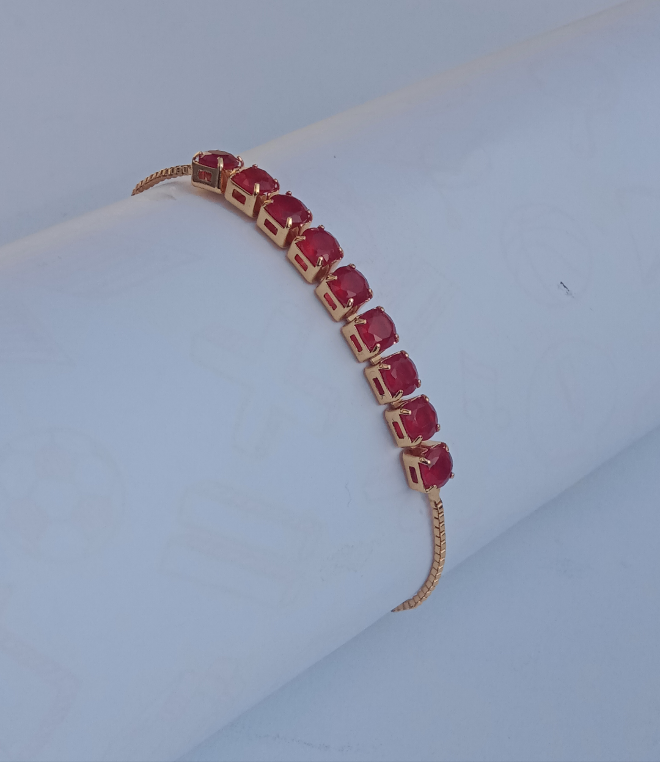 Garnet Crystal Bracelet