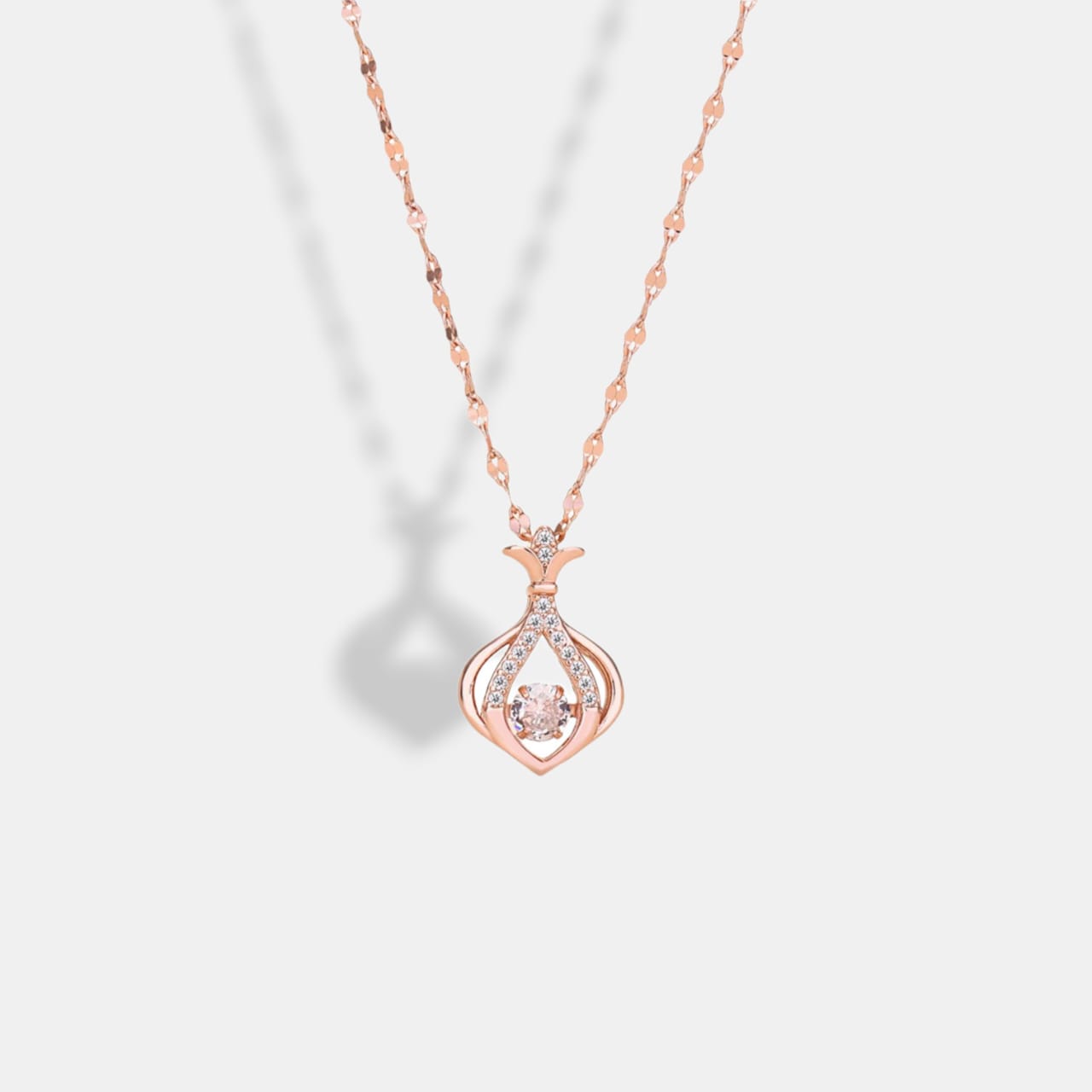 Twinkling Rosebud Necklace