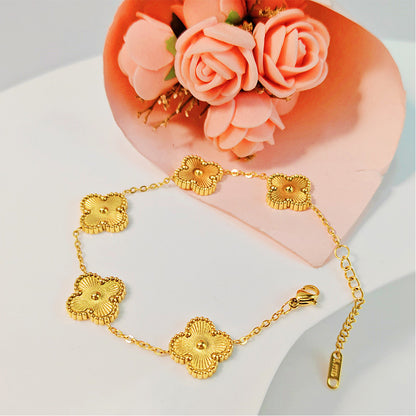 Gilded Petal Bracelet