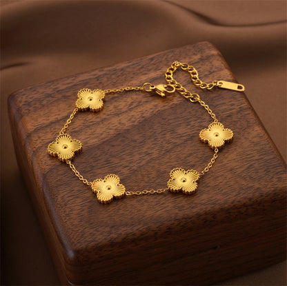 Gilded Petal Bracelet