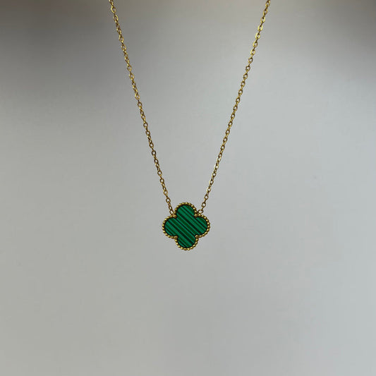 Emerald Clover Necklace